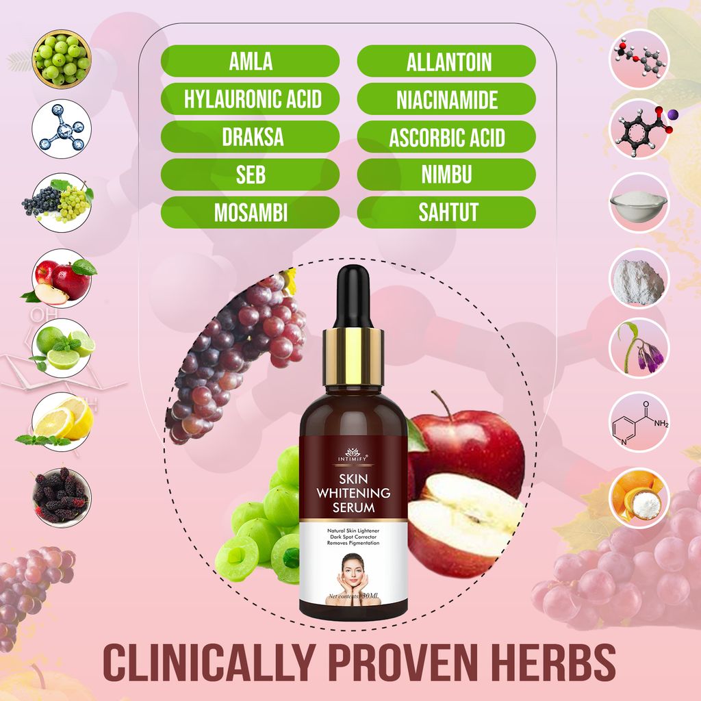 Intimify Skin Whitening Serum for Skin Lightening, Skin Brightening, Face Glow & Dark Spots, Face Serum view 2