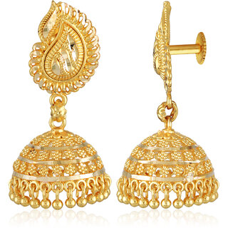 Vivastri Allure Chunky Clip On Jhumki Earring for Women and Girls [VIVA2676ERG] view 2