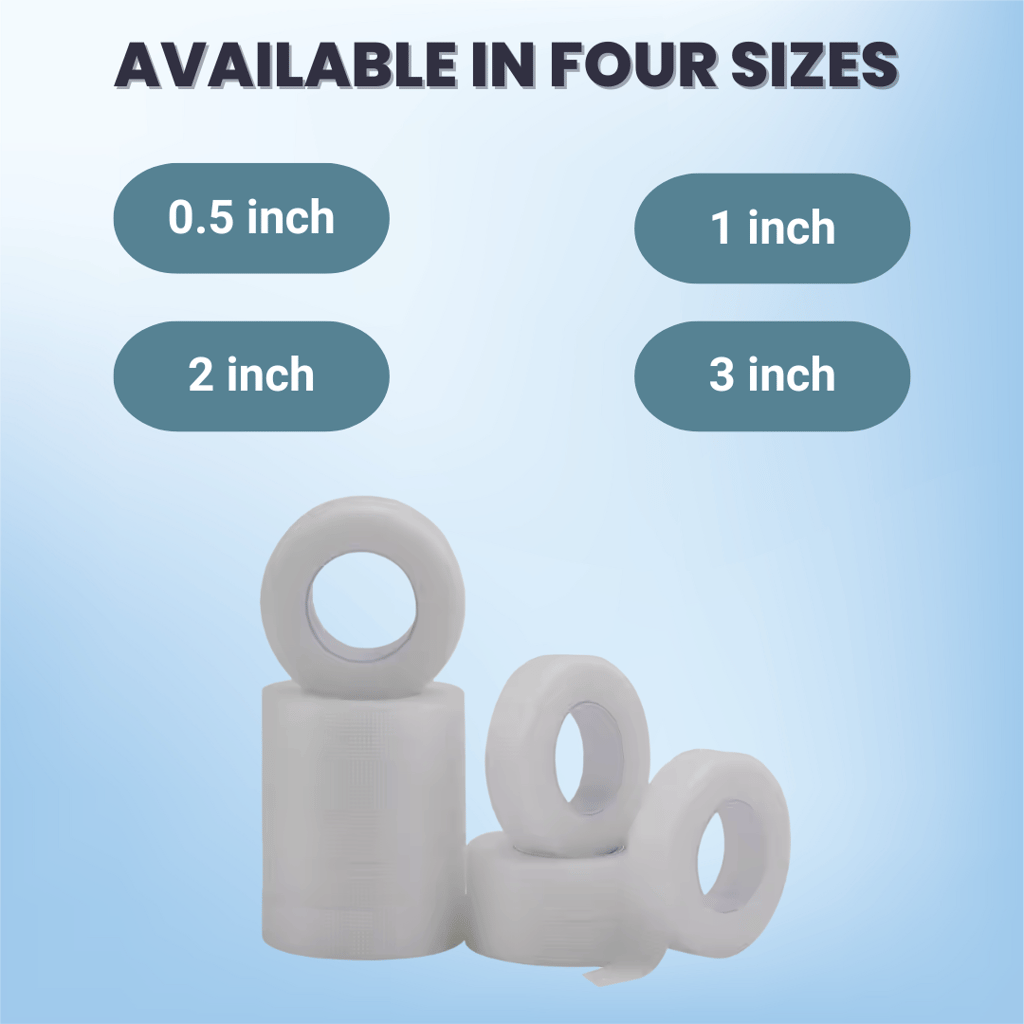 Complete Care Microporous Surgical Paper Tape 1/2 Inch x 9 Meter, Breathable & Skin-Friendly, Medical-Grade Adhesive, 24 Rolls In Each Pack view 2