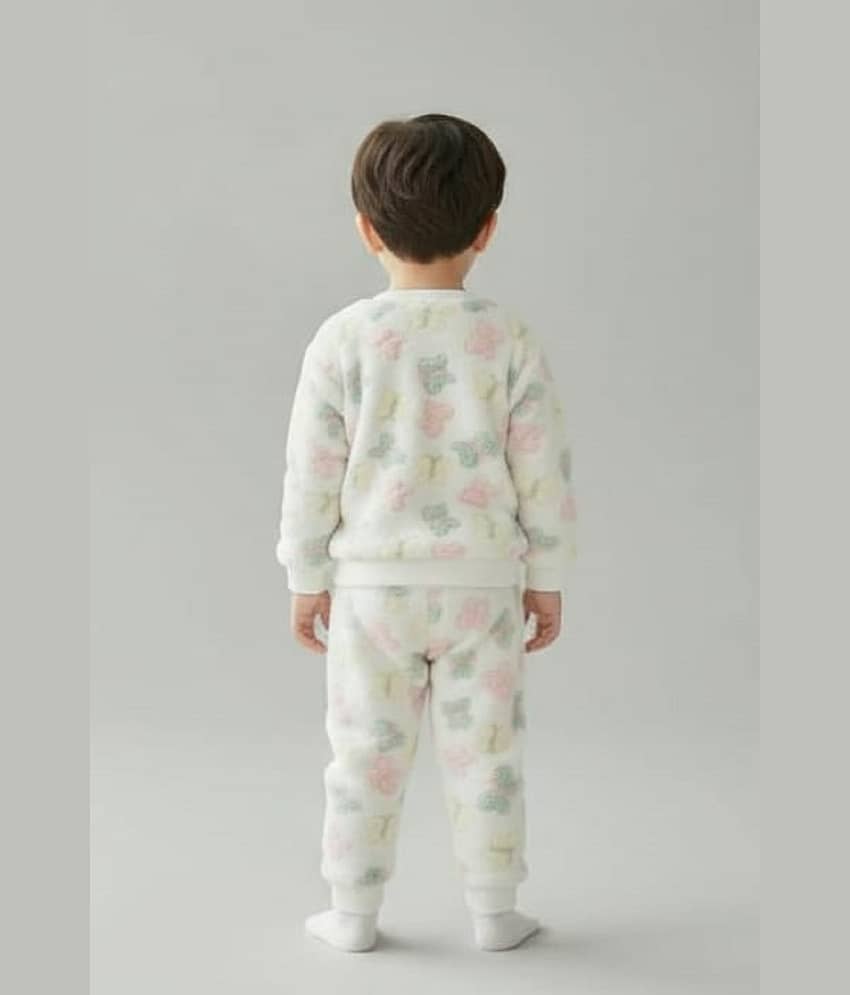 Mullick the designer Pack of 1 Boys Woollen Blend Sweater ( White ) view 2