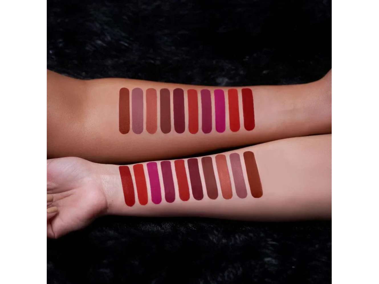 RENEE Stay Forever Liquid Lipstick Combo, Smudge-proof & Waterproof, Highly Pigmented with Velvety Matte Finish, Long Lasting Formula, Enriched with Vitamin E & Shea butter, Pack of 10, 1 Ml Each view 2