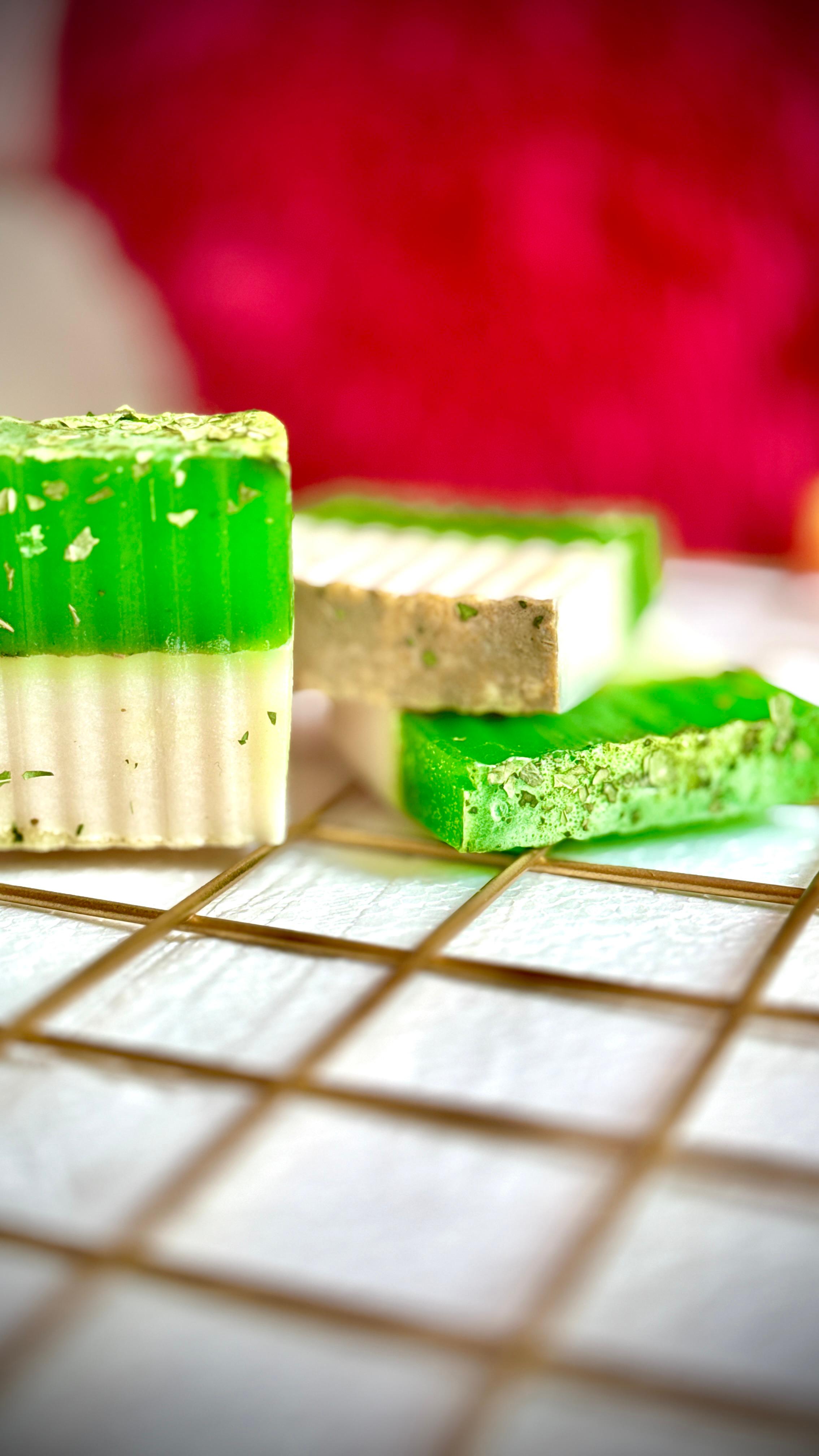 Skin Whitening Handmade Soaps (NeemTulsi Milk) Pack of 3 view 2