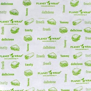 12" x 11" Heavenly Hamburger, Hot Dog, Taco, Sandwich, Food Wrapping Paper (Pack of 100) view 2