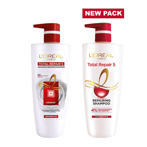 L'Oreal Paris Total Repair 5 Repairing Shampoo, 704 ml Bottle view 2