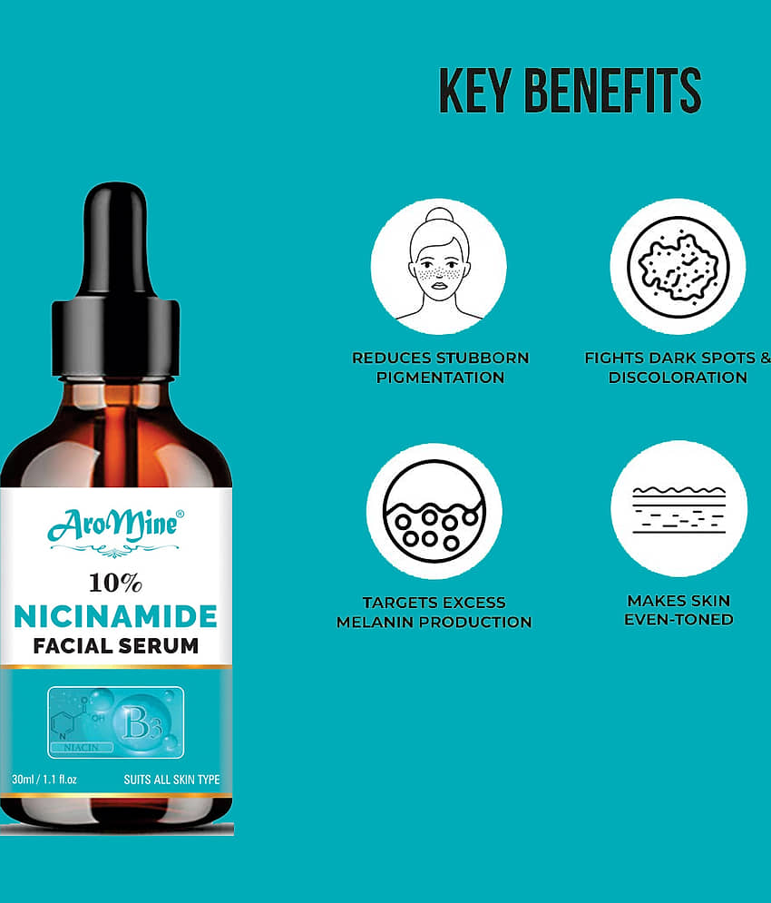 Aromine Face Serum Niacinamide Radiant Glow For All Skin Type ( Pack of 1 ) view 2