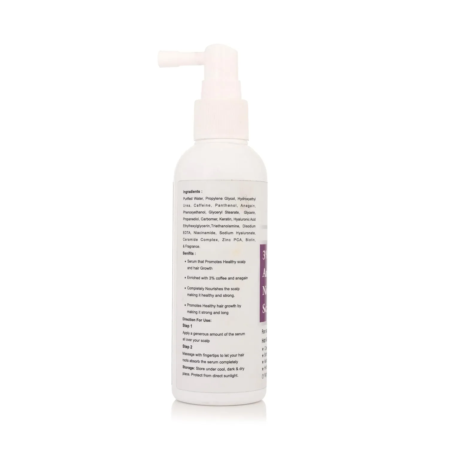 Dermease 3% Caffeine Scalp Serum for Hair Growth & Strength view 2