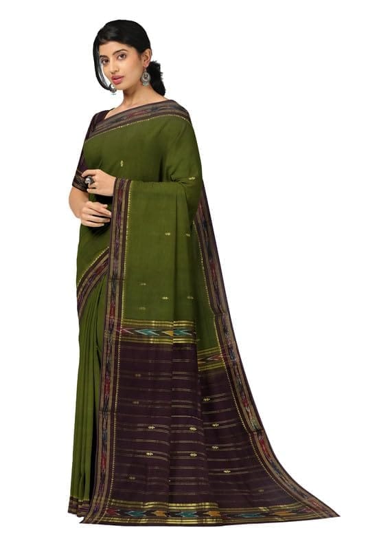 APCO Handloom (A Andhra Pradesh Govt Emporium)- Women's Traditional Pure Handloom Bandar (Polavaram) Cotton Saree | BCS0056 view 2