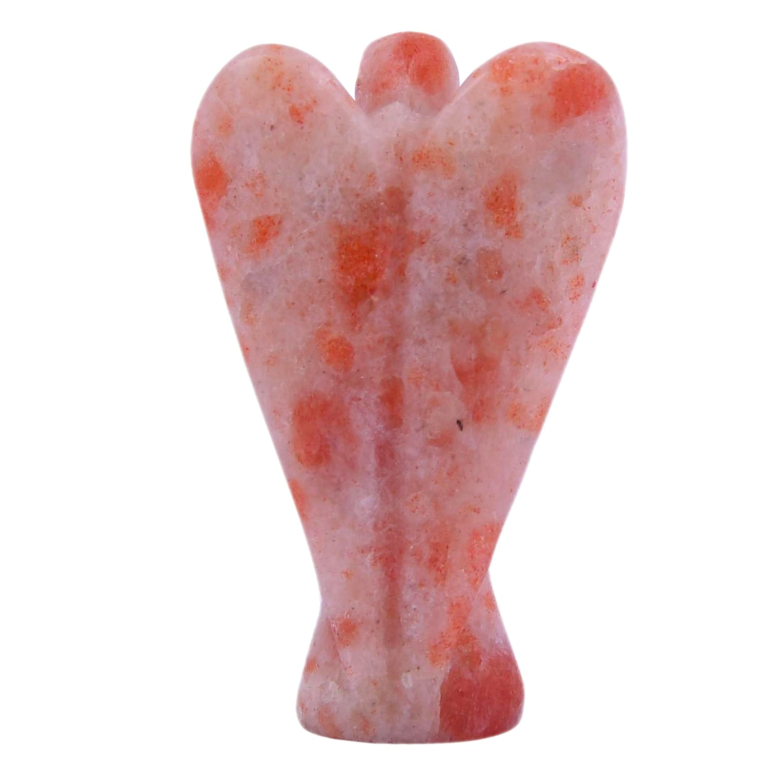 Sunstone Angel | Handcarved Statues Figurines Stone of Good Luck - Reiki, Healing Crystal for Physical, Emotional & Spiritual Imbalance | Positive Vibes Energy(KI_61) by Krishna Impex view 2