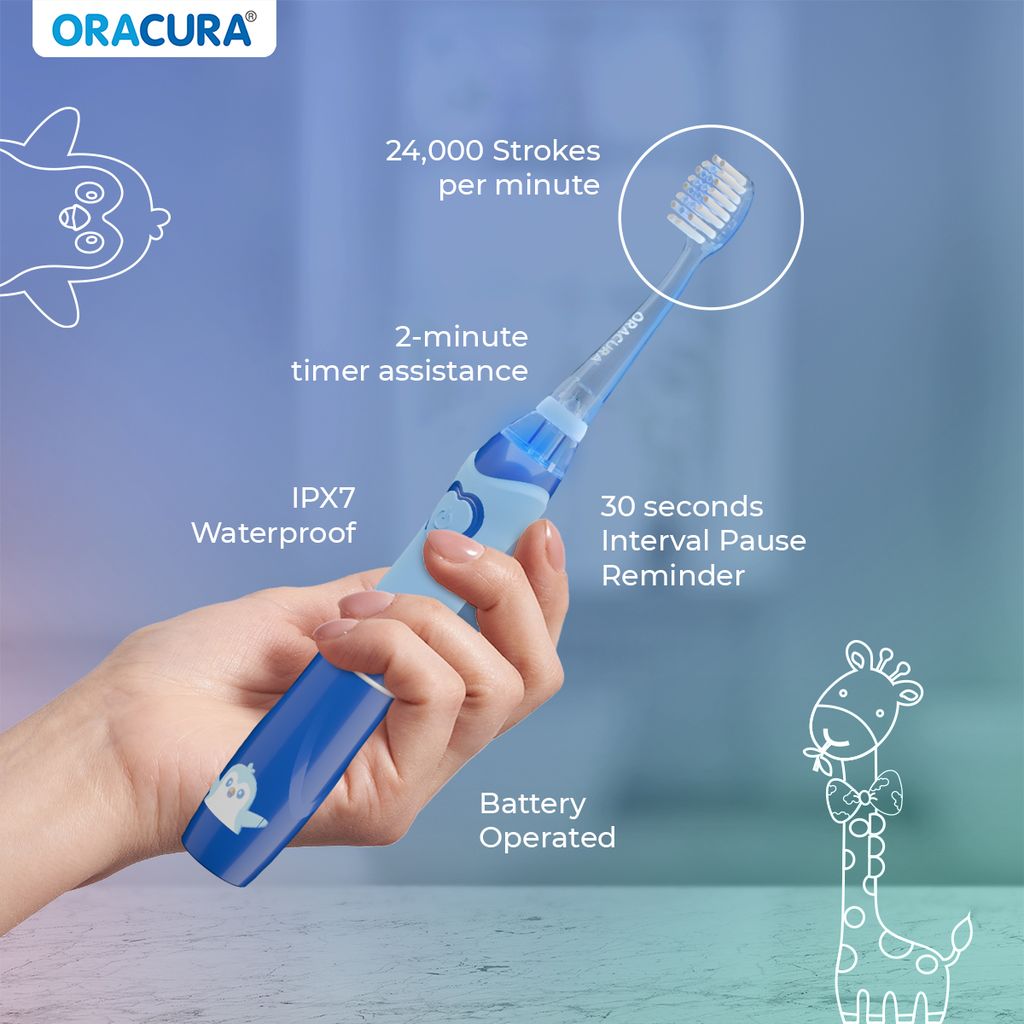 KSB100 KidsCare Sonic Battery Operated Electric Toothbrush view 2