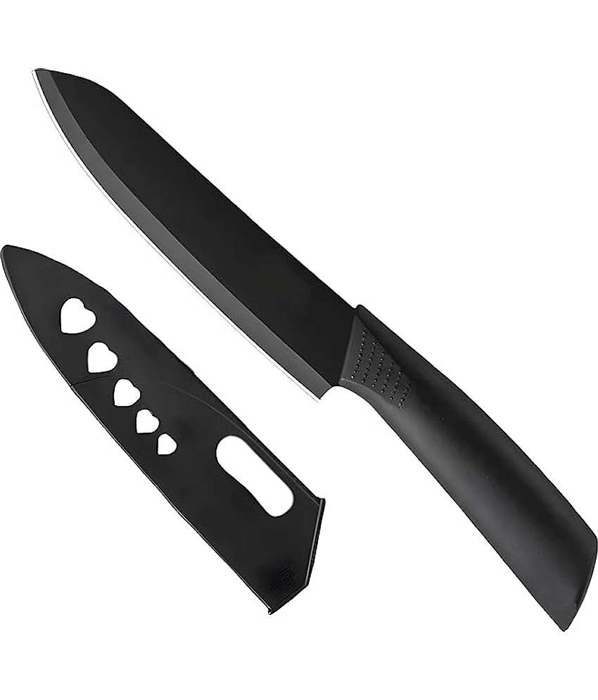 Universal Black Stainless Steel Chef Knife Blade Length 22 cm ( Pack of 1 ) view 2