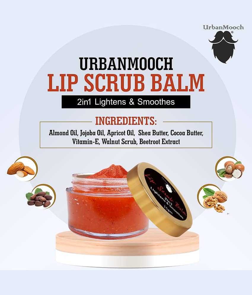 UrbanMooch Lip Scrub Balm Lightening and Brightening Dark Lips Lip Balm Red 15 view 2
