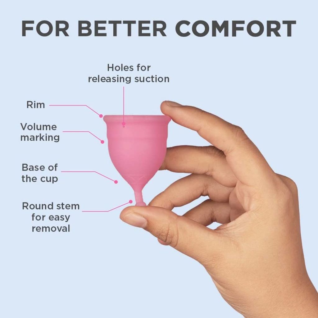 FAIRBIZPS Menstrual Cup Period Cup Reusable Ultra Soft & Flexible Medical Grade Menstrual Cup for Women view 2