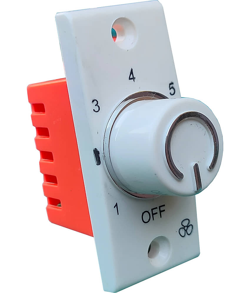 Hiru SWITCH 7 STEP - 3 PCS Fancy FAN REGULATOR for Home & Office Step-Type Button Regulator view 2