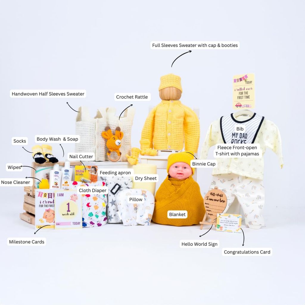 The Baby First Box Newborn Baby Essential Kit - 25 Items | Winter Kit view 2