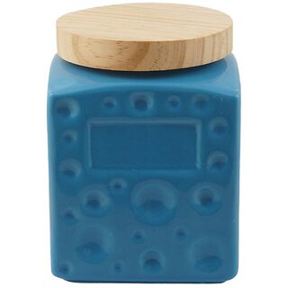 Ceramic Storage Jar with Lid, Kitchen Container Pack of 1 view 2