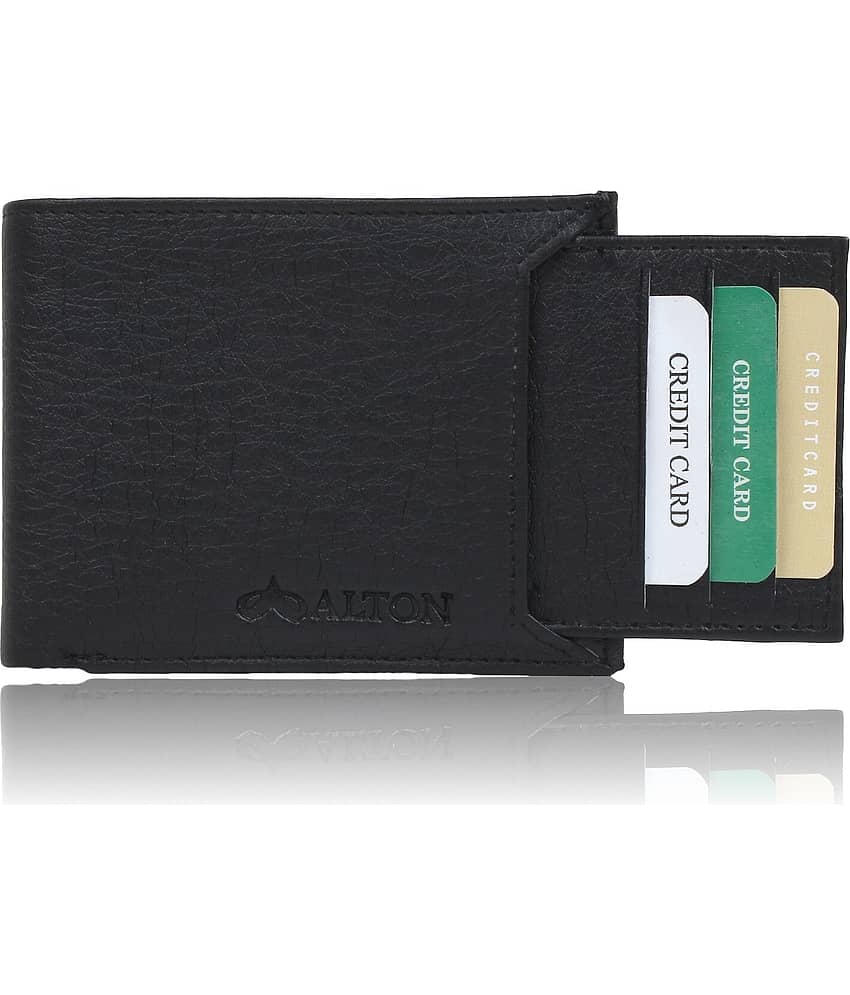 HRFSTAR PU Solid Men's Money Clipper With 10 Slots For Card ( Black , Pack of 1 ) view 2