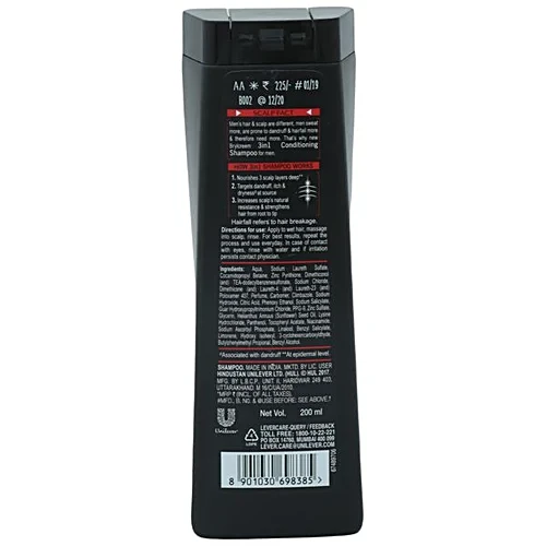 Brylcreem 3-In-1 Conditioning Shampoo - Anti-Hairfall, Anti-Dandruff & Fights Dryness, 200 Ml view 2