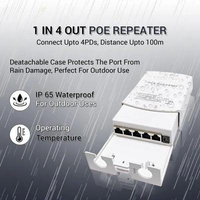 POE Extender POE Repeater| POE+ Extender with 100Mbps, Up to 30W, IEEE802.3af/at (Outdoor)-Four view 2