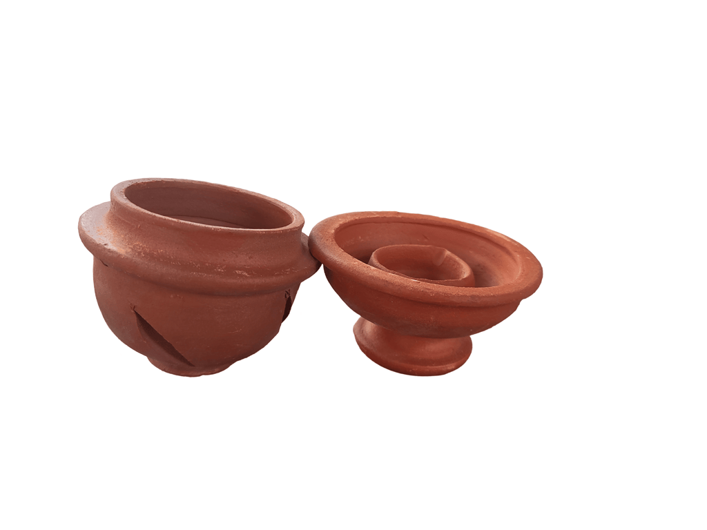 **Handmade Clay Incense Burner** view 2