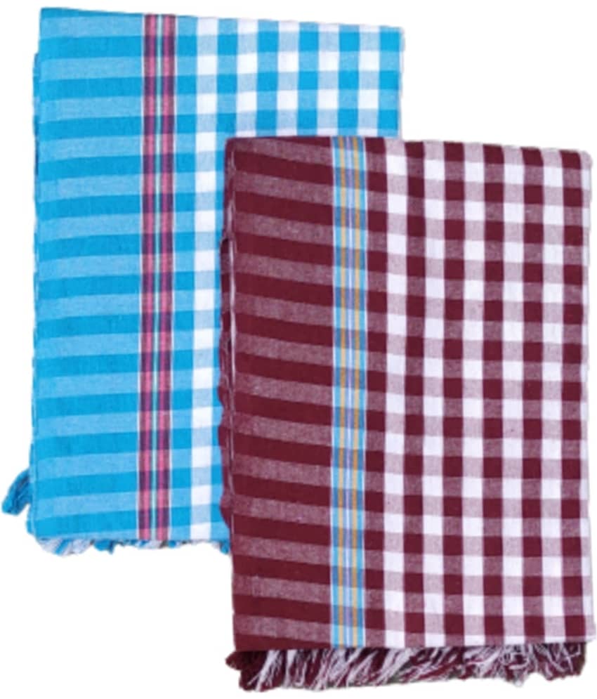 KAKUMANU Pack of 2 Cotton 575 -GSM Bath Towel ( Multicolor ) view 2