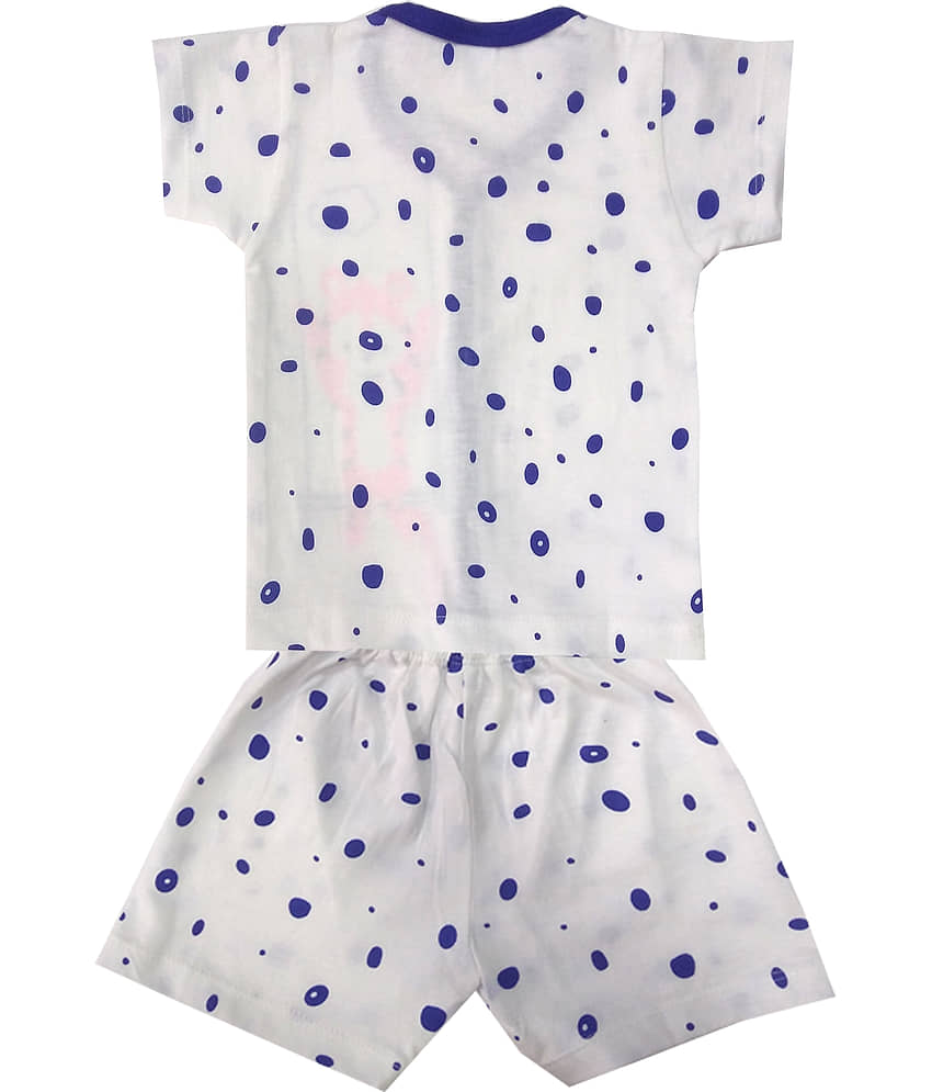 INFANT Pack of 1 Unisex for Baby 100% Cotton Tops & Bottoms Sets ( Blue ) view 2