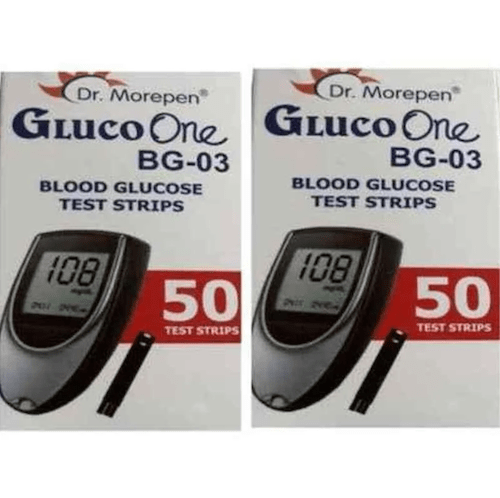 Dr.Morepen Gluco One Blood Glucose Test Strips , 100 count view 2
