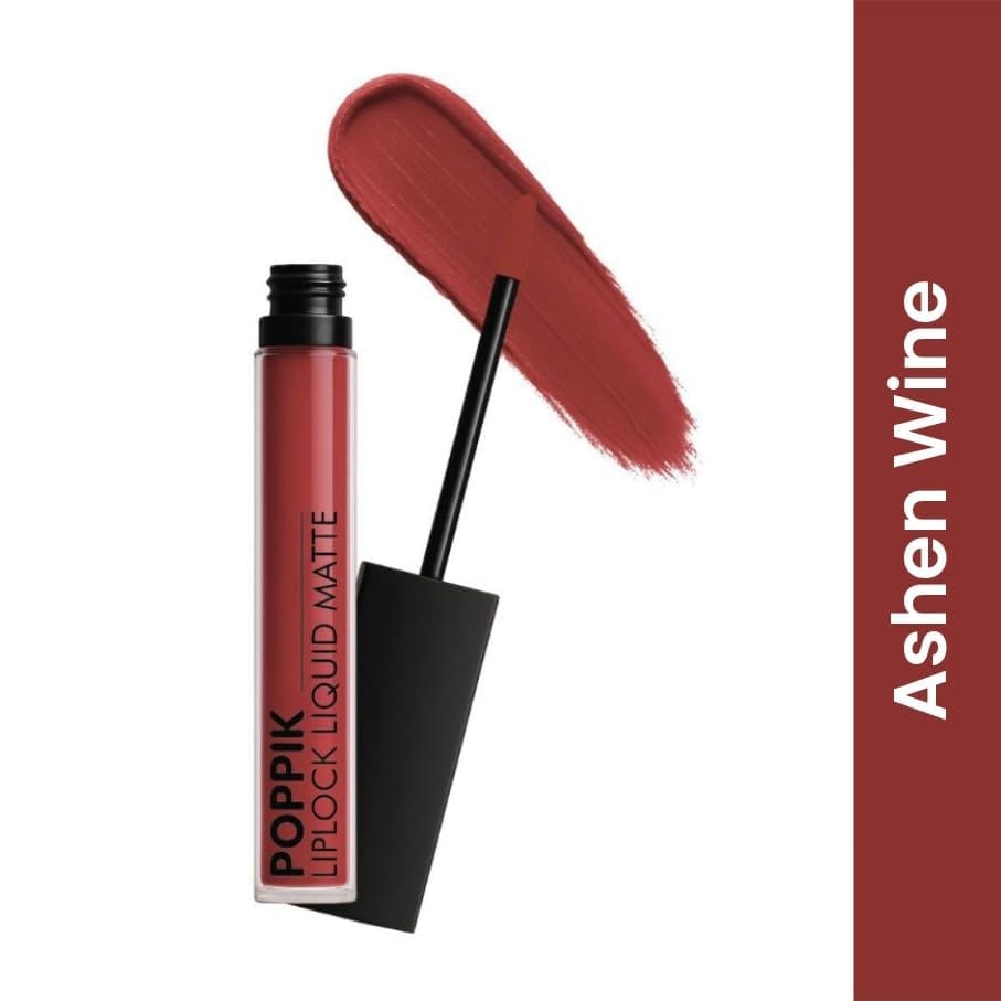 POPPIK Liquid Matte Lipstick for Women | Long Lasting, Smudge Proof, High Pigment Color | Lightweight Comfortable Wear | Transfer Resistant Lip Makeup, Ideal for Wedding, Special Occasions,Gift | 2ML view 2