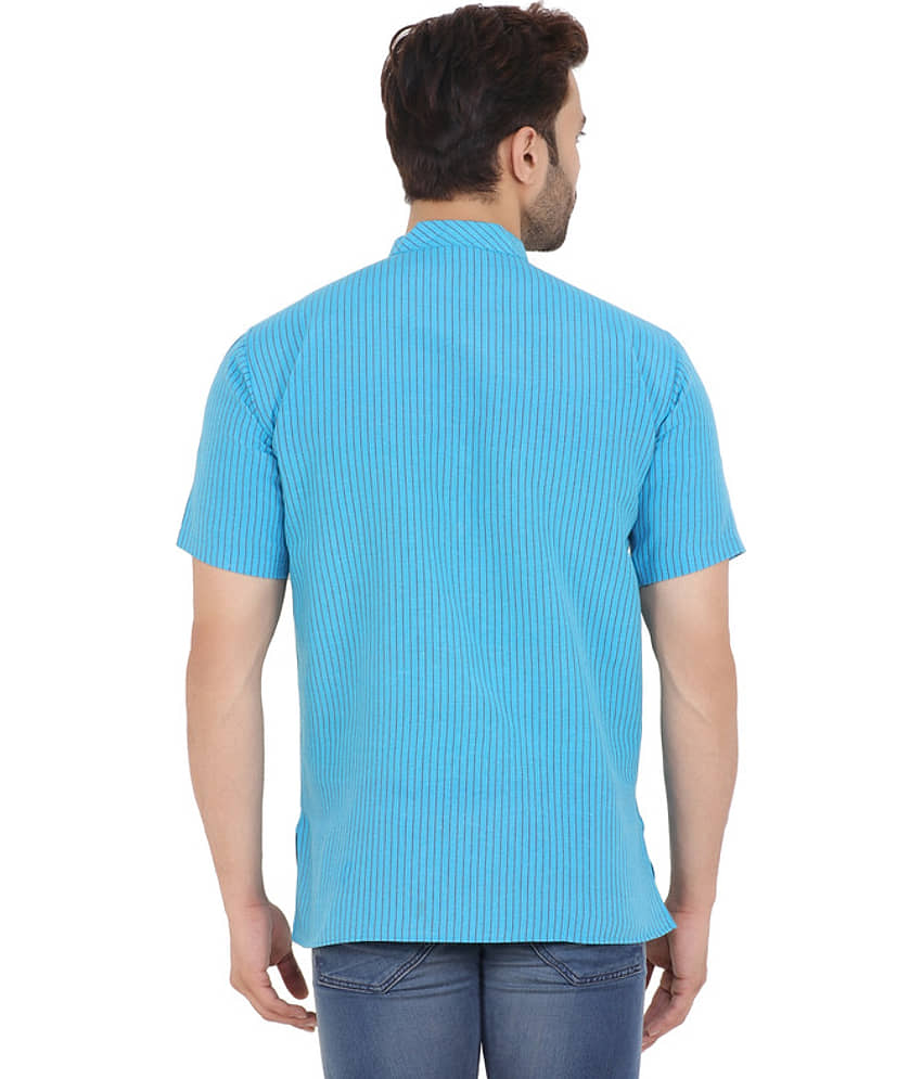 Latest Chikan - Yellow Cotton Men's Shirt Style Kurta ( Pack of 1 ) view 2