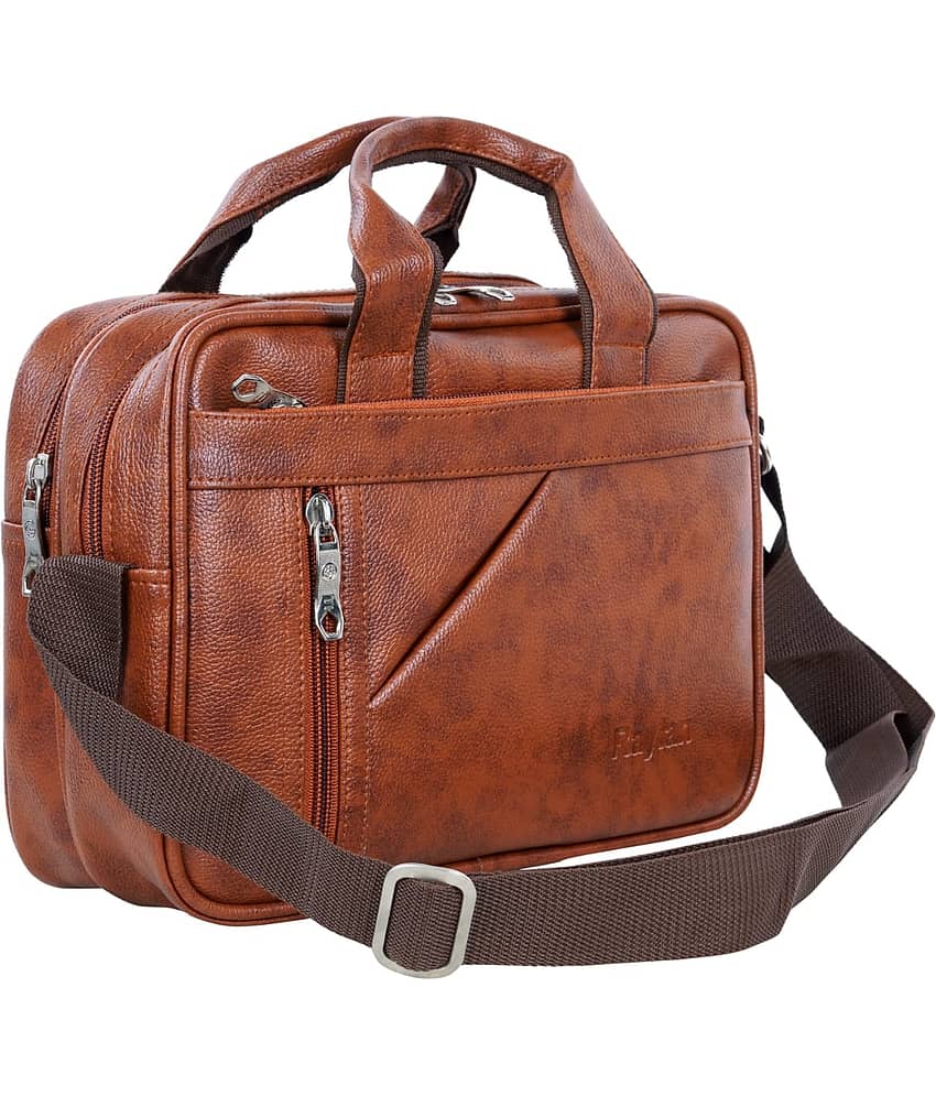 Raylan Brown Solid Messenger Bag