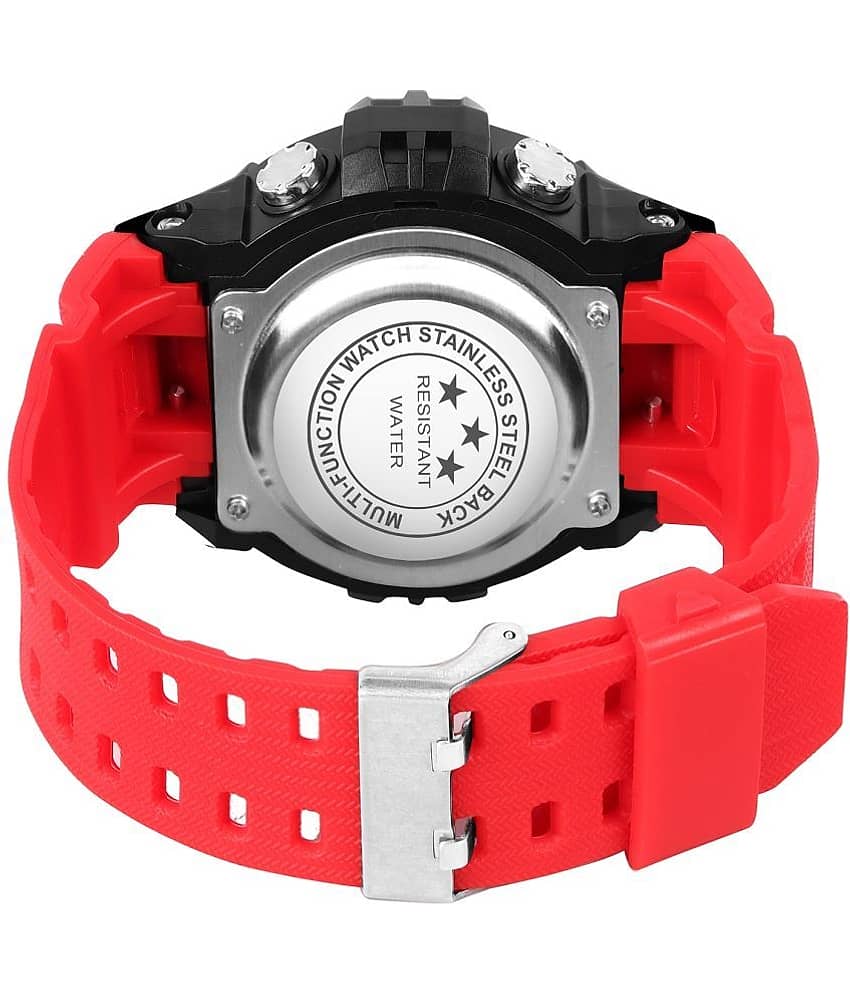 Hala Red Resin Digital Men's Watch view 2