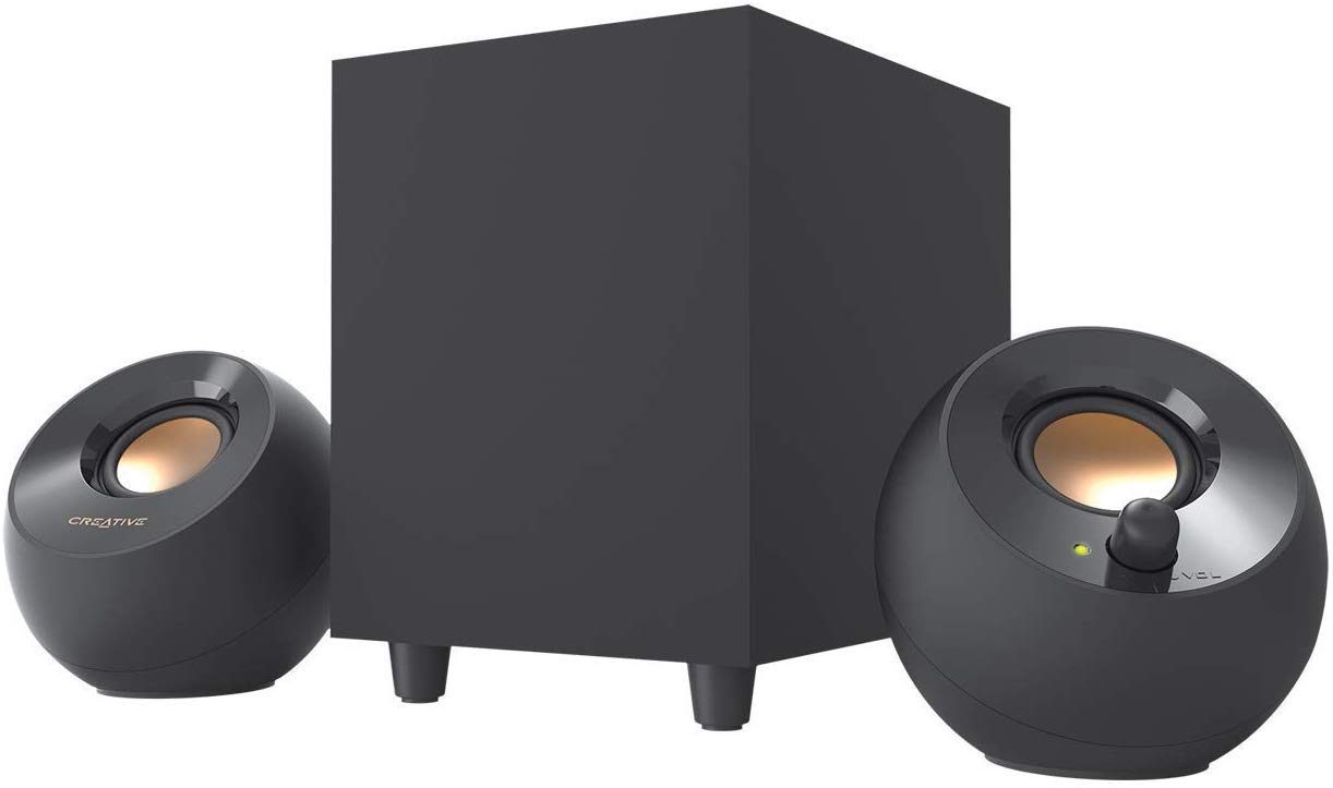 Creative Pebble Plus 2.1 Desktop Speakers with Subwoofer - Black