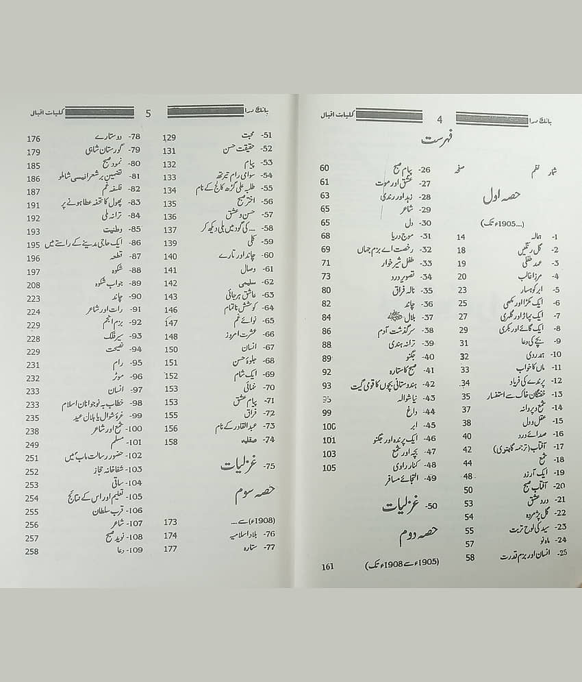Kulliyat e Allama Iqbal Collection of Urdu Poem view 2
