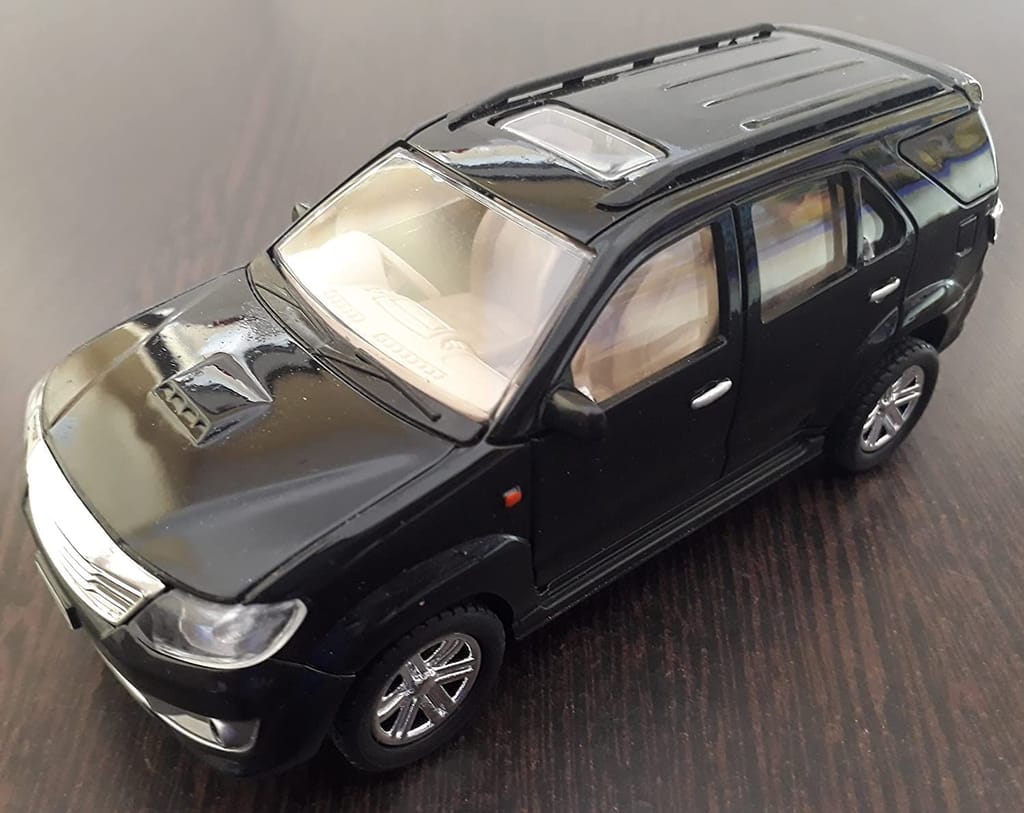 Mehtab Pull Back FORTUNER Toy CAR for Kids. | Wonderful Design and Bold Looks. | Miniature Scaled Models Toy CAR (Multicolour) (Black) view 2