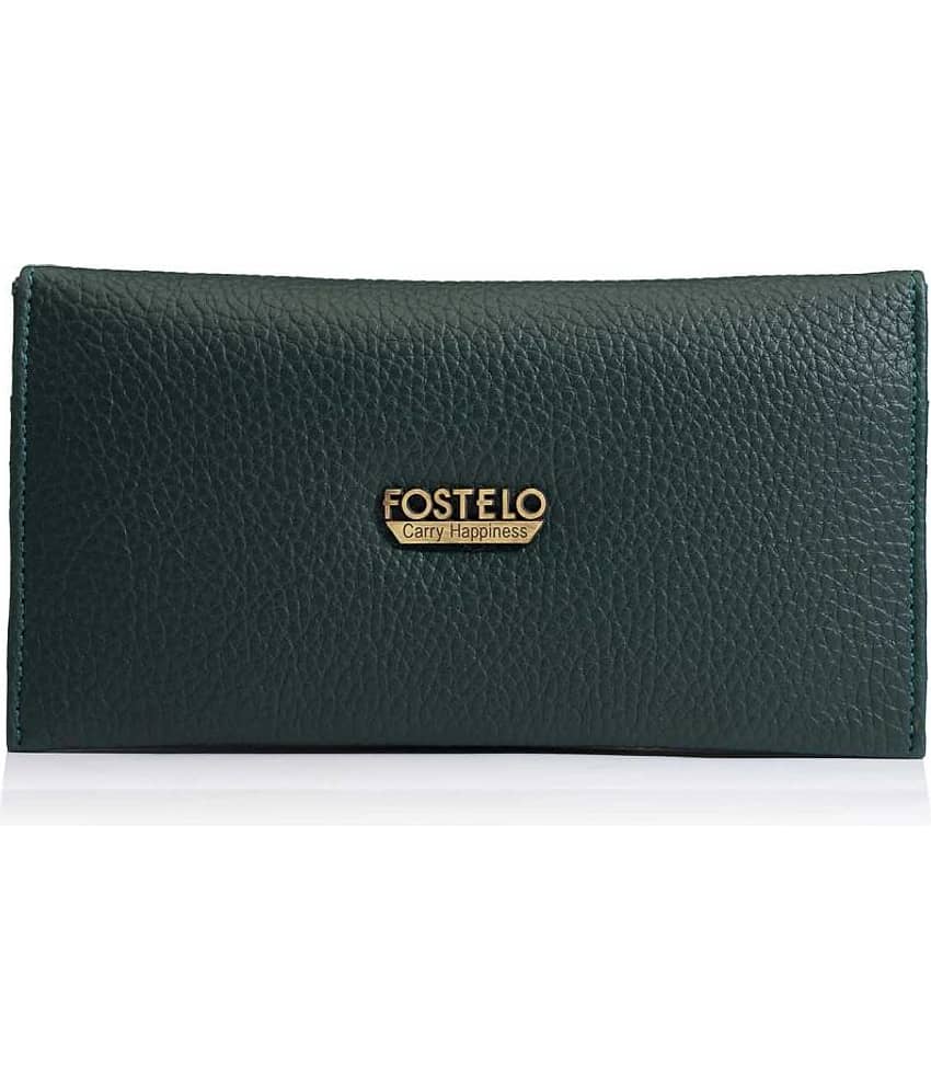 Fostelo Green Faux Leather Box Clutch view 2
