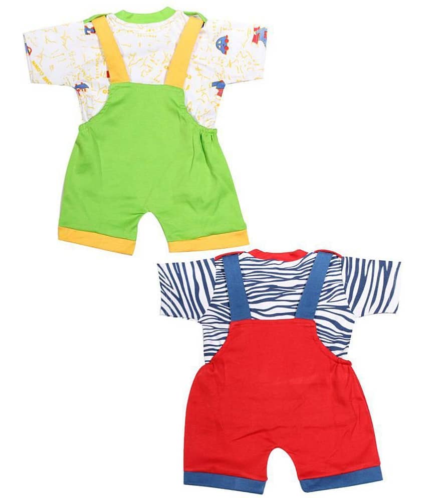 Babeezworld Pack of 2 Baby Boys 100% Cotton ( Multicolor ) view 2