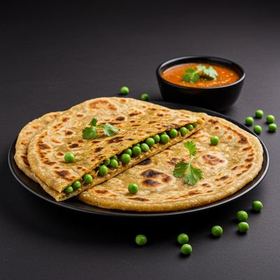 Mattar Parantha 2 Pcs