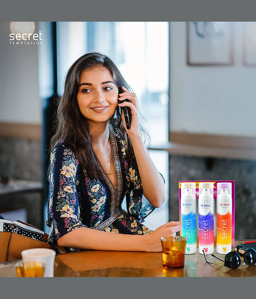secret temptation Te Amo Aqua. Breeze & Pearl (Pack of 3-120 ml each) Perfume Body Spray - For Women (360 ml, Pack of 3) view 2