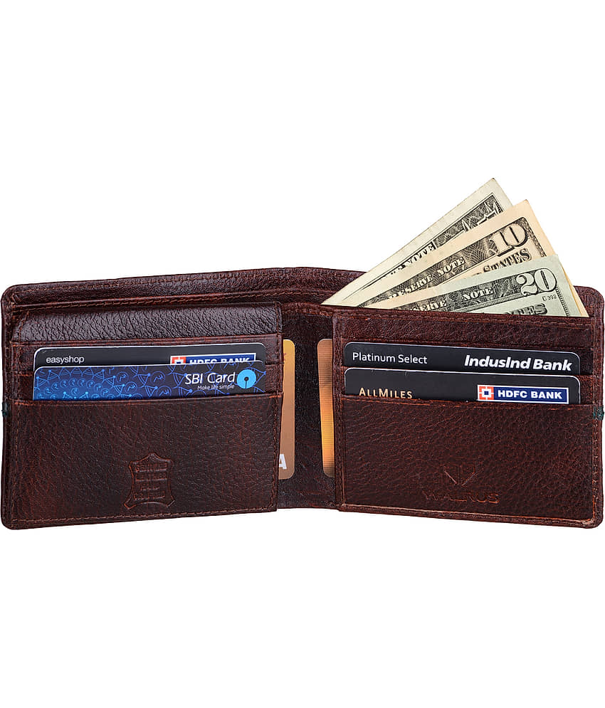 Walrus PU Brown Casual Regular Wallet view 2