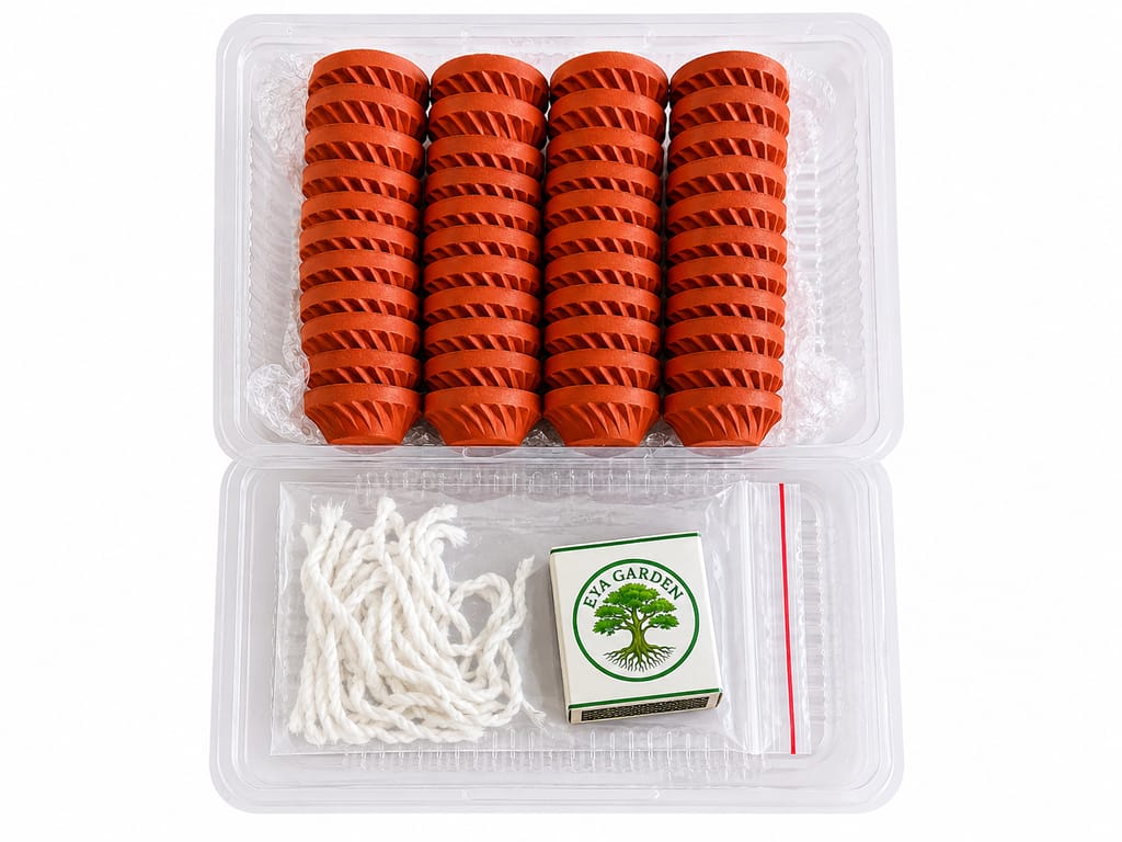 Handmade Terracotta Mud Diyas Size 2 (5 ML) - 44 Pcs with White Cotton Wicks for Temple, Festival & Daily Prayer