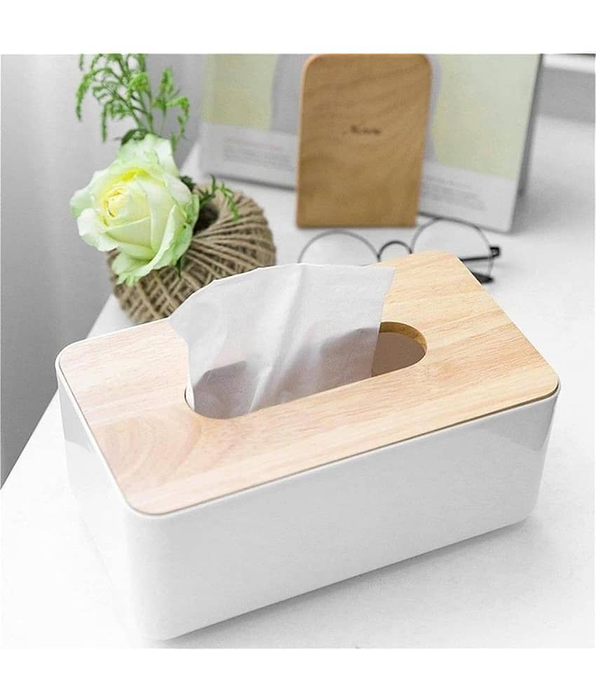 GEEO Car Tissue Dispenser Plastic White view 2