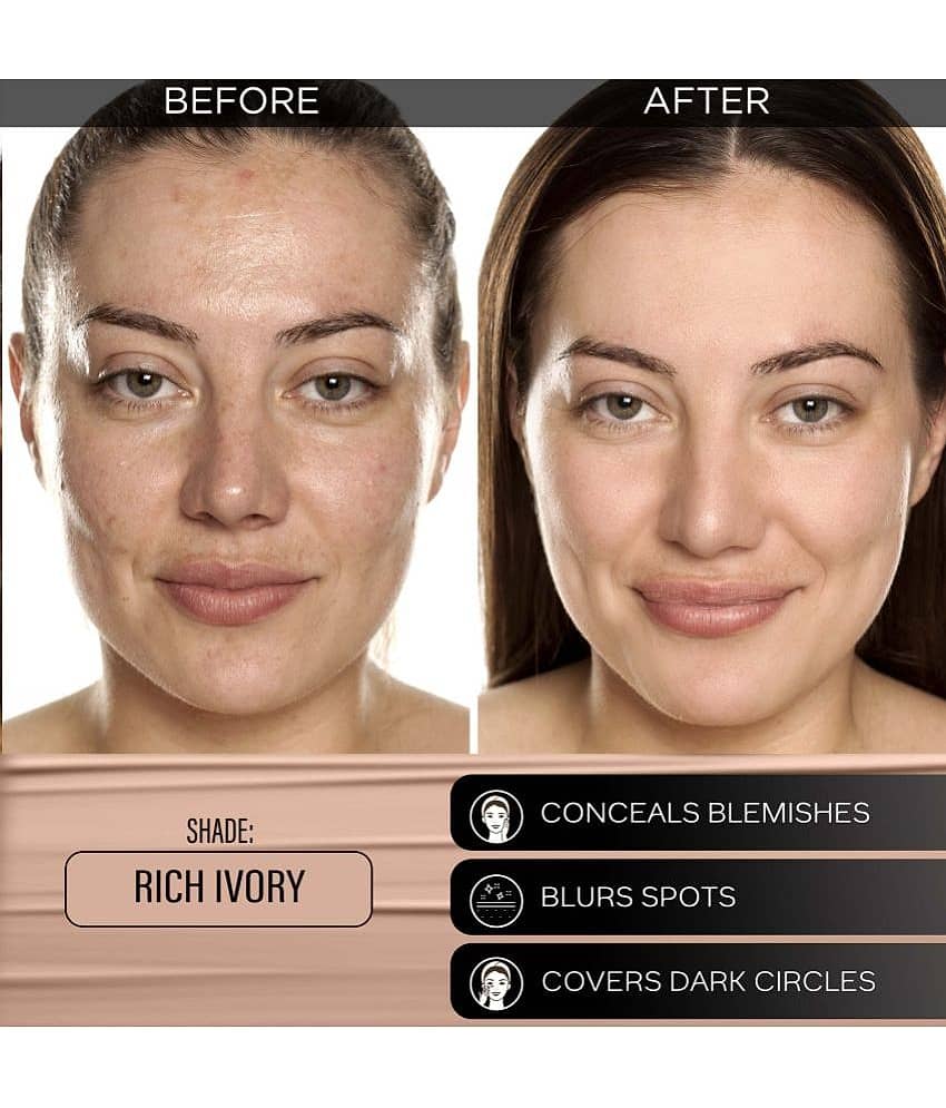 FACES CANADA Hydra Matte Foundation 3-in-1 Foundation + Moisturizer,SPF 30 | Golden Beige 032 | 25ml view 2