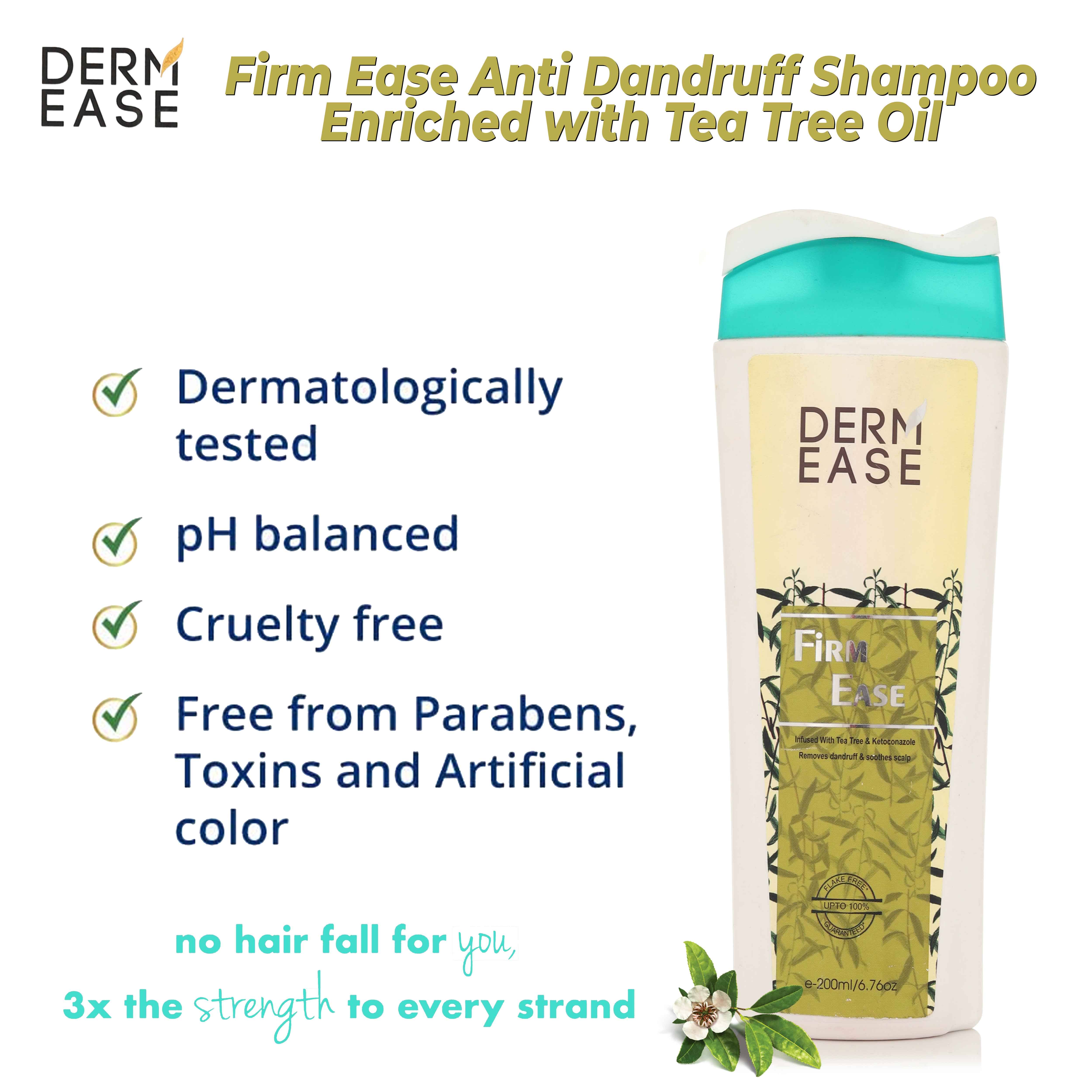 Dermease Firm Ease Anti Dandruff Shampoo for Healthy Scalp view 2