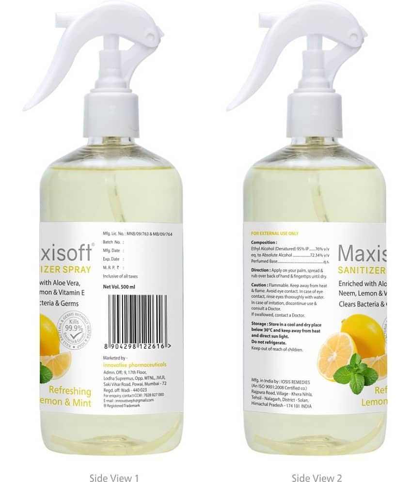 MAXISOFT - Refreshing Hand Sanitizer 500 mL ( Pack of 1 ) view 2