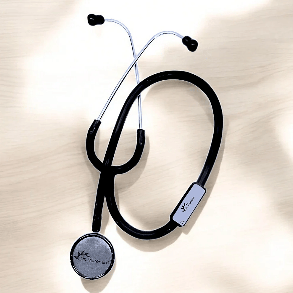 Dr. Morepen ST03 Dual Head Stethoscope Dual Head Stethoscope (Black, Silver) view 2