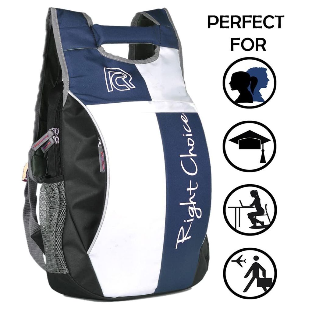 RIGHT CHOICE quality stylish casual backpack daily use unisex typography college bags (Boys and Girls) view 2