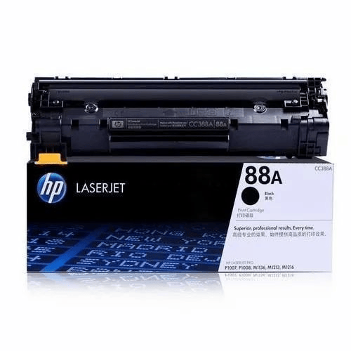 HP 88A Black Original LaserJet Toner Cartridge (CC388A) for HP LaserJet Pro P1106, P1108, M1136 MFP, M1213nf MFP, M1216nfh MFP, M1218nfs MFP, M128fn MFP, M128fw MFP Printers view 2