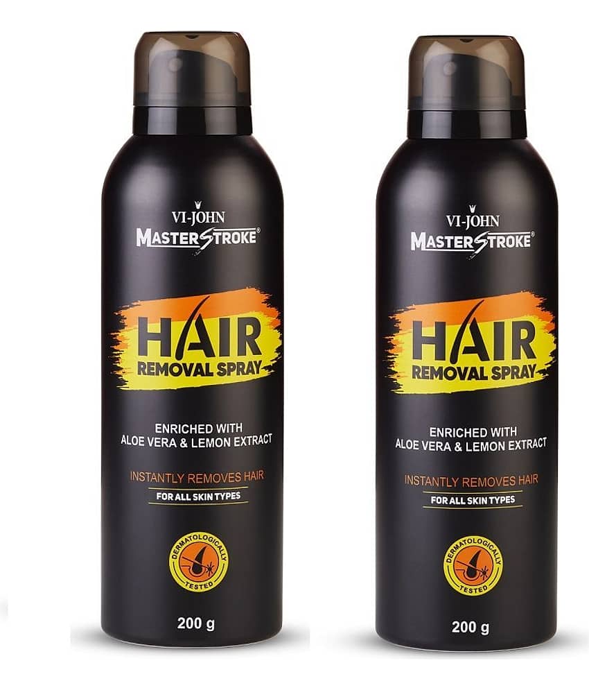 VI-JOHN Master Stroke Painless Hair Removal Spray For Arms, Chest, and Legs Spray 200 ml-Pack of 2 view 2