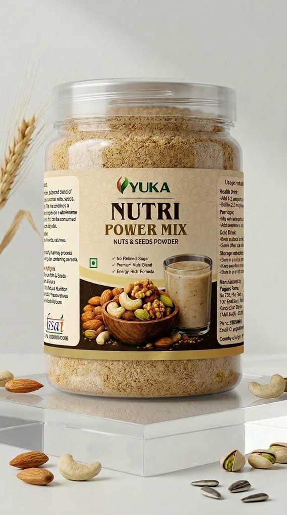 YUKA NutriPower Mix 250g | Nuts, Seeds & Dry Fruit Nutrition Powder