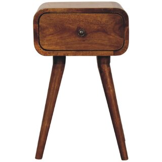 Avora Mini Chestnut Nightstand with 1 drawer view 2