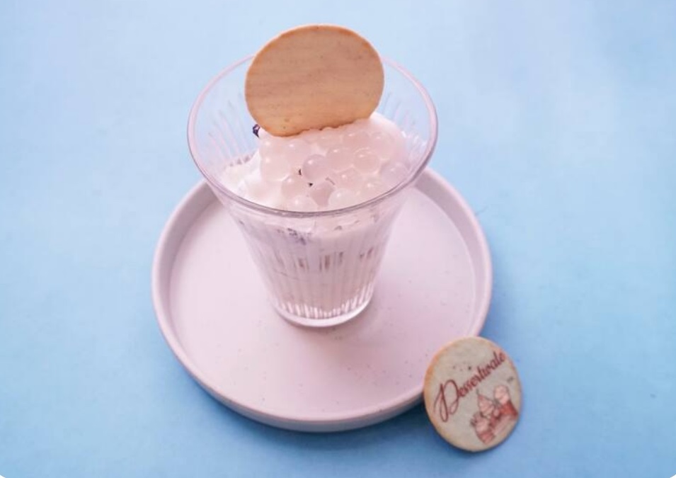 Luscious Lychee Milk Boba Tea
